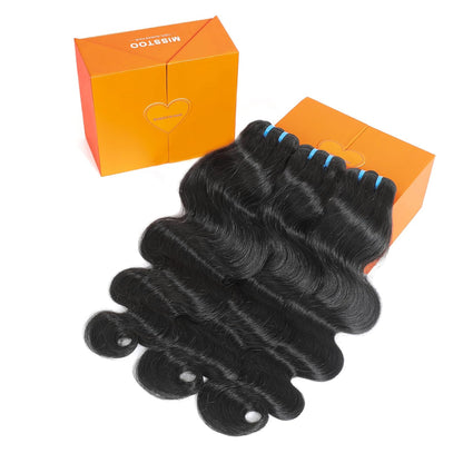 Body Wave Human Hair 3 Bundles Natural Black hair