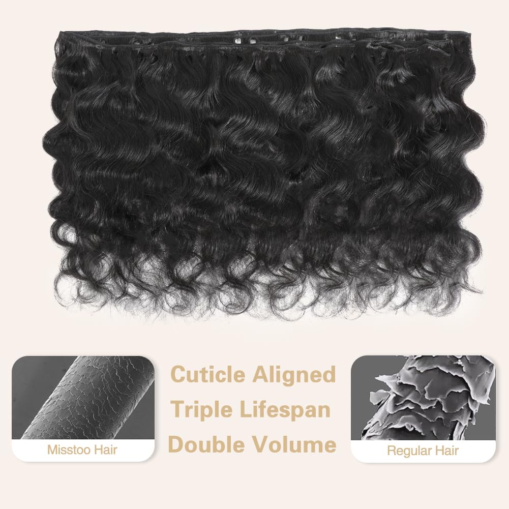 Body Wave Human Hair 3 Bundles Natural Black hair
