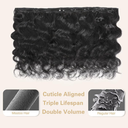Body Wave Human Hair 3 Bundles Natural Black hair