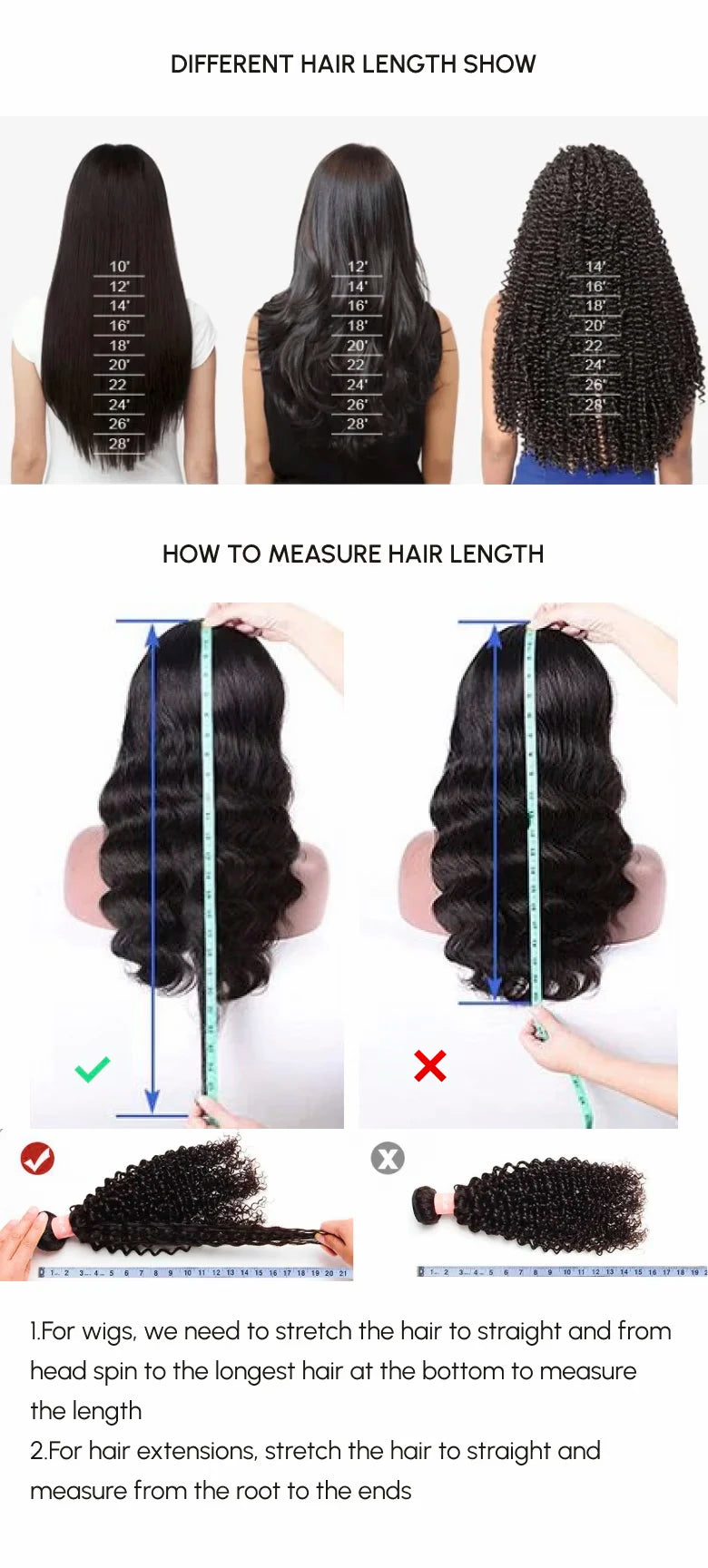 Hair Length Measurement Guide